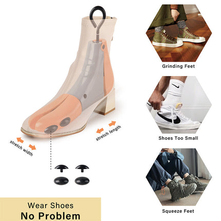 Adjustable Shoe Boot Stretcher Shaper for High Top Footwear, Single Pack Size L