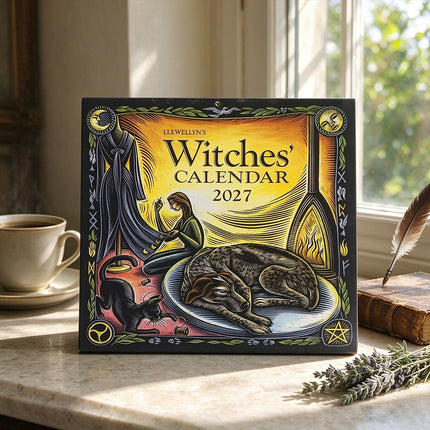 2027 Witches' Wall Calendar, Monthly Art Home Decor Calendar