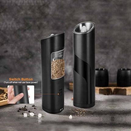 Electric Salt and Pepper Grinder Gravity Induction Shaker Mill Battery-Operated