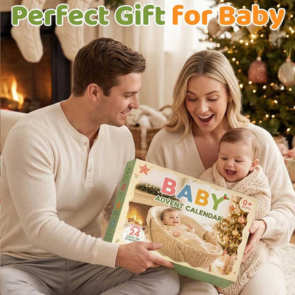 Baby Advent Calendar 2026, 24 Days BPA Free Infant Teething Toys Christmas Countdown Gift