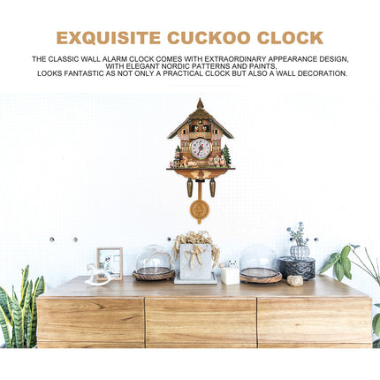 Cuckoo Forest Clocks Wall Clock Vintage Rustic Wooden Clocks Home Decor