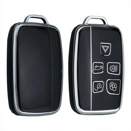 Remote Key Cover Fob Case with Rope Keyring Gift, Compatible with Range Rover Land Rover Sport Evoque Jaguar XF XJ X Series