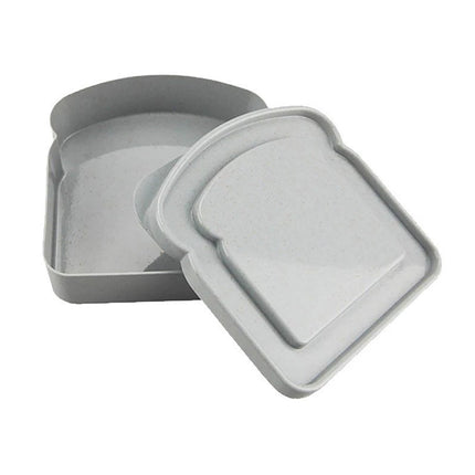 2pcs Reusable Sandwich & Bread Storage Boxes - BPA-Free Lunch Containers for Kitchen Food Storage