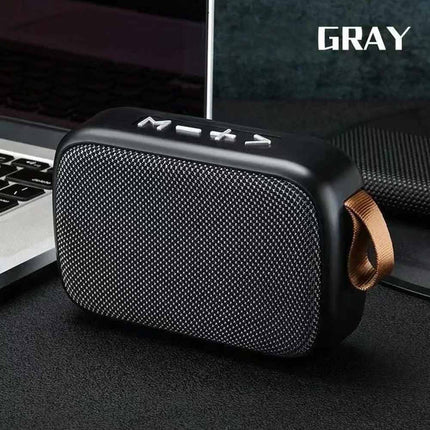 Portable Mini Bluetooth Fabric Speaker, Wireless Sound Bar Support TF Card, FM Radio & USB Media Playback