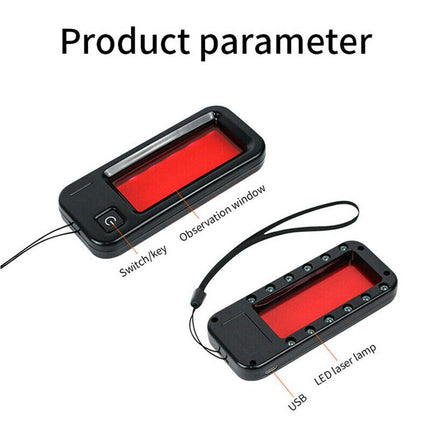 Portable Anti-Spy Hidden Camera Laser Detector Spy Camera Finder With LED Light