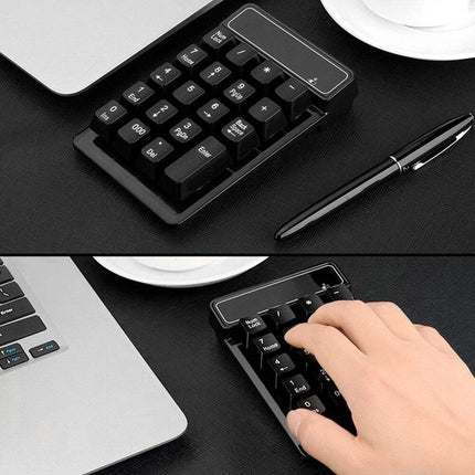 2.4Ghz Wireless Numeric Keypad Mechanical Feel Number Pad Keyboard 19 Keys