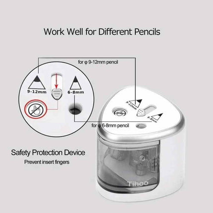 Tenwin New Two-Hole Electric Automatic Pencil Sharpener Switch Pencil Sharpener