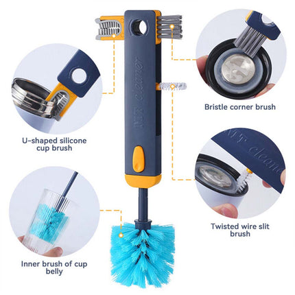 4 IN 1 Bottle Gap Cleaner Brush Cup Cleaning Brush Water Bottles Cleaning Tool