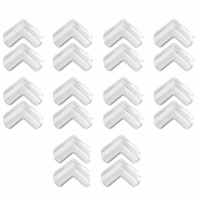 20Pcs Clear Furniture Corner Protectors Rubber Table Edge Cushion Baby Safety Guard