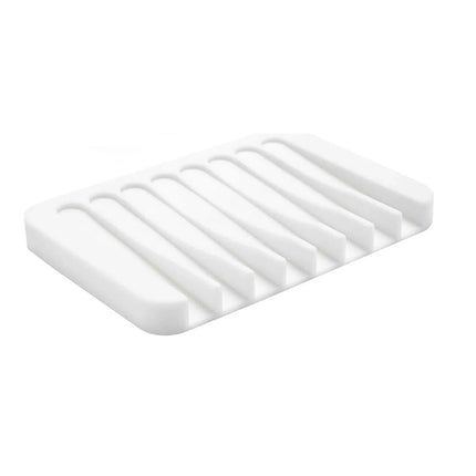 3Pcs Silicone Drain Soap Dish Tray, Bathroom Soap Holder & Jewelry Storage Plate