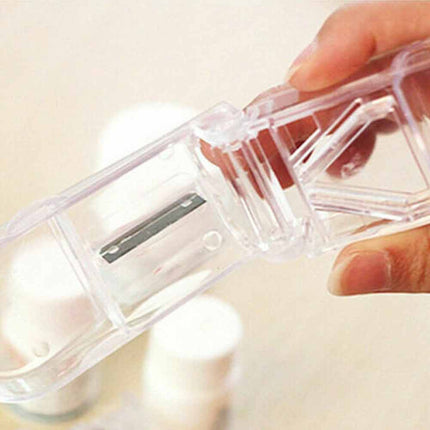 2X Portable Pill Cutter Tablet Vitamin Splitter Divider Travel Medicine Storage