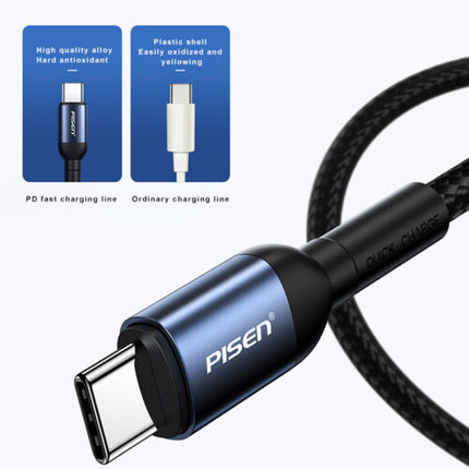 PISEN 100W fast charging cable Type-C to Type-C PRO PD3.1 GEN2 1M