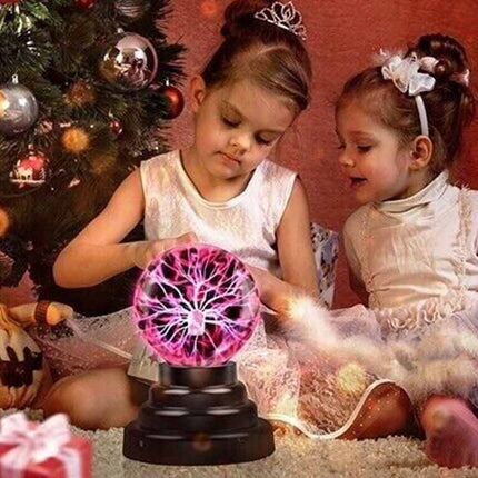 Plasma Ball Globe Light Glowing Table Lamp Sound Touch Activated Disco Party