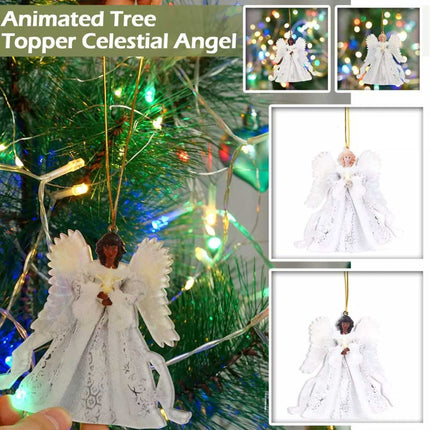 Christmas Tree Topper Angel Fairy Festive Tree Top Ornament Decoration 25cm