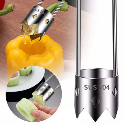 304 Stainlesss Steel Core Remover Fruit Apple Pear Corer Easy Twist Kitchen Tool