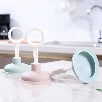 Mini Drain Plunger, Compact Sink Toilet Unblocker Tool for Bathroom Kitchen