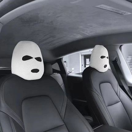 1/2pcs Car Front Seat Head Rest Covers - Funny Style Protective Auto Headrest Covers