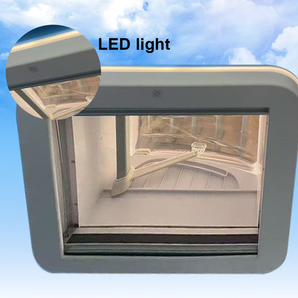 Caravan Motorhomes RV Roof Hatch Skylight 400X400 With Blind And LED Light