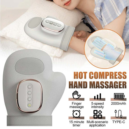 Cordless Hand Massager with Heat and Compression, for Arthritis and Carpal Tunnel Relief, Ideal for Hand Fatigue and Joint Discomfort