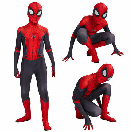 Kids Boys Spider-Man: Far From Home Spiderman Zentai Cosplay Costume Suit Outfit