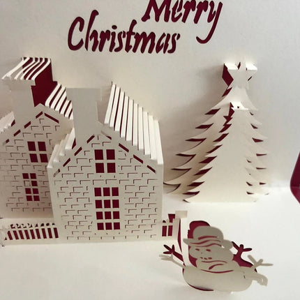 Heartwarming 3D Pop-Up Christmas Card