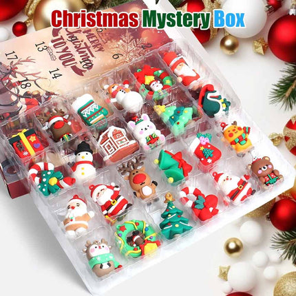 2026 3D Santa Advent Calendar, 24‑Day Christmas Countdown Gift Box with Mini Figurines for Kids