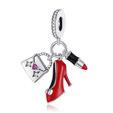 Autism Awareness Heart Puzzle Charm For European Bracelets S925 Sterling Silver