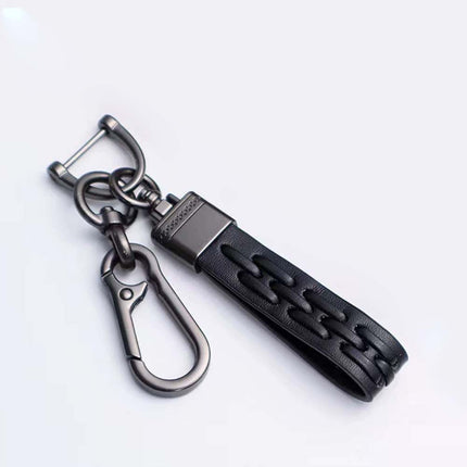 Genuine Leather Stylish Keyring Durable & Elegant Keychain for Car Keys, Home Keys and Daily Use