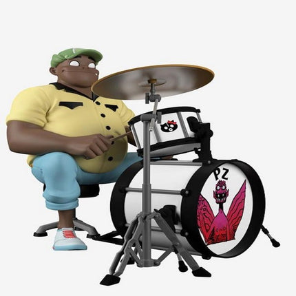 Virtual Band Character Resin Collectible Figure, Hand-Painted Statue with Signature Instrument, Premium Display Piece for Fans