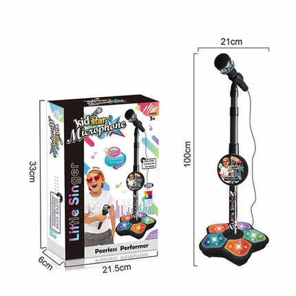 Kids Microphone With Stand Karaoke Song Music Instrument Toys Birthday Gift