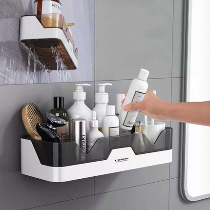 Self Adhesive Bathroom Shower Caddy Shelf Rack Storage Organiser & Wall Sticker