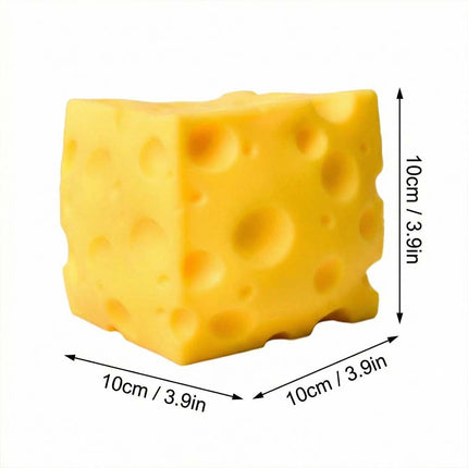 Extra Large Squishy Cheese Stress Relief Toy Soft Squeeze Novelty Toy Simulation Cheese Sensory Fidget Toy for Anxiety Relief and Relaxation