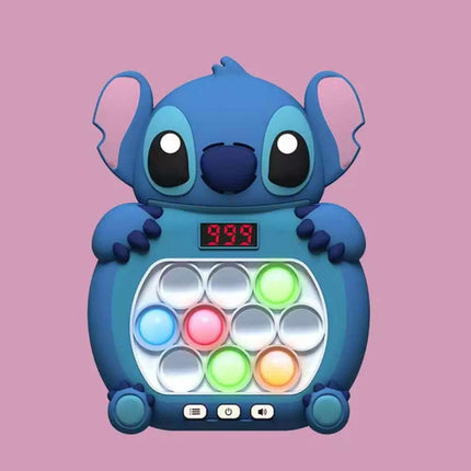 Stitch Pop Push Game Controller Sensory Fidget Electronic Sound Light Kids Toys