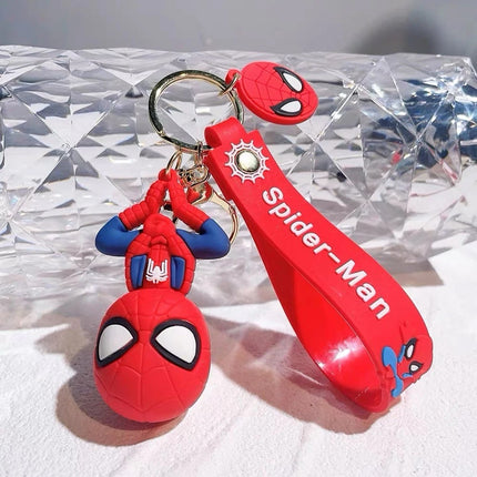 Cartoon Character Keychain Keyring Set, Bag Charm Clip, Novelty Party Stocking Filler Gift