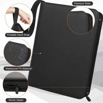 900 Cards Pocket Trading Card Binder 9 Pocket Trading Card Album Folder Case