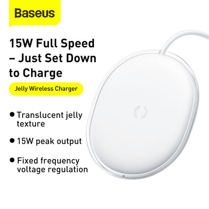 Baseus 15W Qi Wireless Charger for iPhone 14 13 Fast Charging Samsung Huawei