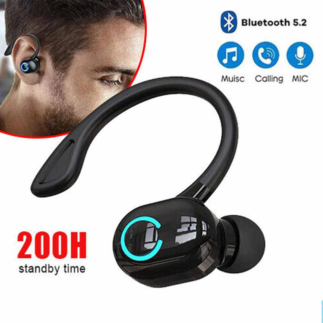 Wireless Bluetooth Headset Mobile Phone Hands Free Earpiece for Samsung iPhone