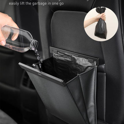 Baseus Car Trash Garbage Bag Back Seat Dustbin Waste Rubbish Basket Organizer