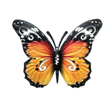 3D Metal Butterfly Wall Art Decorative Ornament 22x27cm for Home Garden & Outdoor Wall Decoration