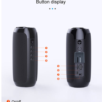 Portable Mini Bluetooth Speaker, Wireless Outdoor Speaker with USB & TF Card Support