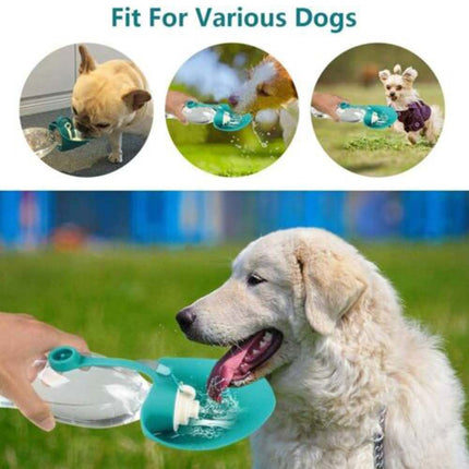 580mL Puppy Dog Cat Pet Water Bottle Cup Drinking Outdoor Travel Portable Feeder