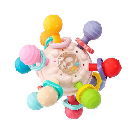 Kids Rattles Handbells Frog Hand Catch Ball Newborn Baby Toys Education Toys