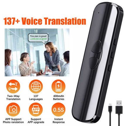Smart Translator Text Reading Pen 137+ Voice Language Two-Way Translation Device