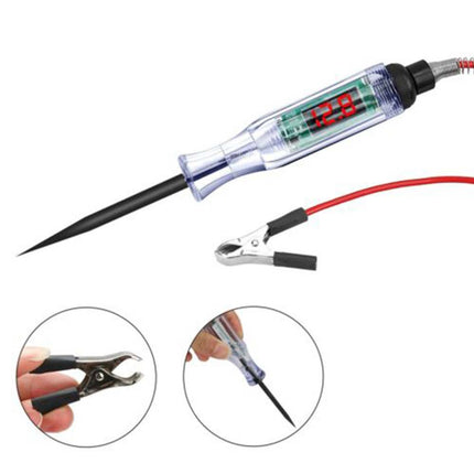 12V Circuit Tester Probe 3-24v Electric Car Fuse Test Light Voltage Pen Detector