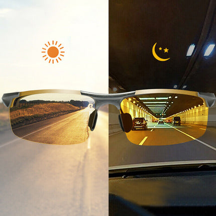 Anti Night Driving Men Glasses HD Polarized Mirror GA Vision Sunglasses Glare