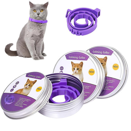 3X Calming Collar 38CM for Cat Natural Lavender Pheromone Cat Calming Collars US