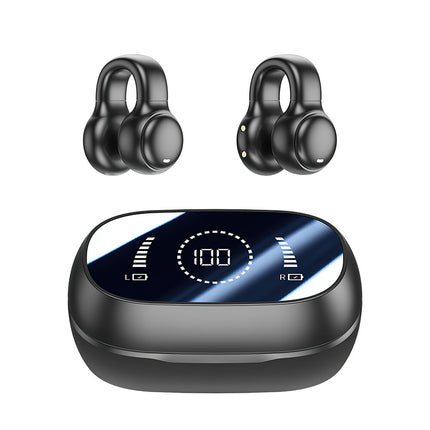 Clip-On Ear Hook Bone Conduction Wireless Bluetooth Running Headphones