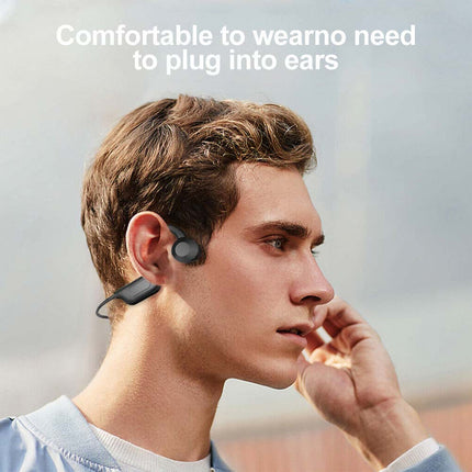 Bone Conduction Wireless Bluetooth5.0 Headset Stereo Sport Support TF Card