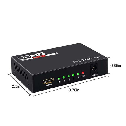 4in1 1080P HDMI Hub Adapter Female to Female Video Signal Splitter Converter USB