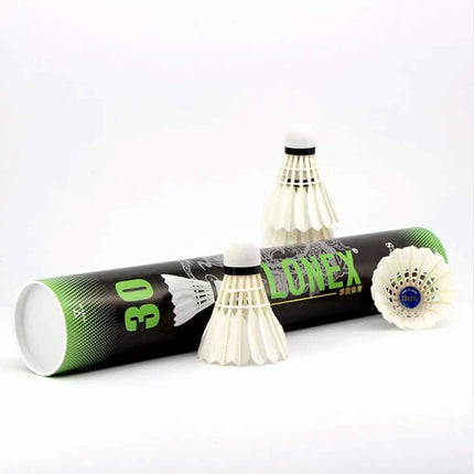 12PCS Goose Feather Shuttlecocks Badminton Outdoor Sport White Shuttlecock